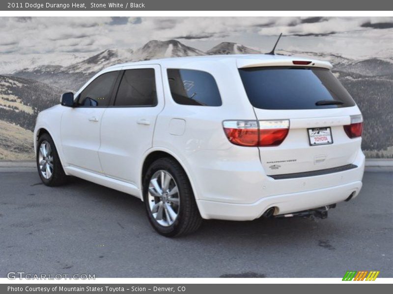 Stone White / Black 2011 Dodge Durango Heat