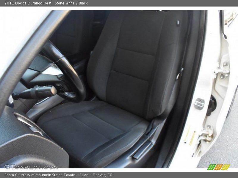 Stone White / Black 2011 Dodge Durango Heat