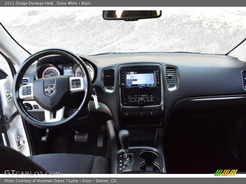 Stone White / Black 2011 Dodge Durango Heat