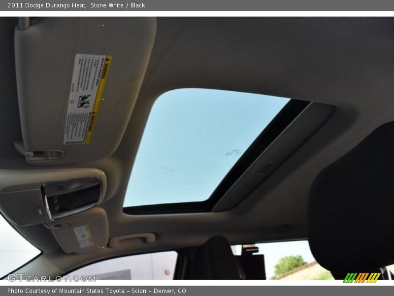 Stone White / Black 2011 Dodge Durango Heat