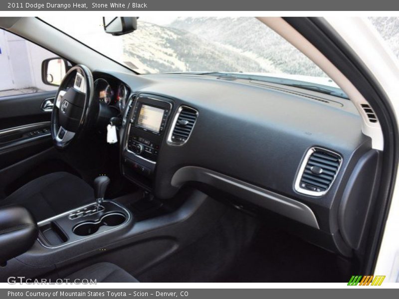 Stone White / Black 2011 Dodge Durango Heat