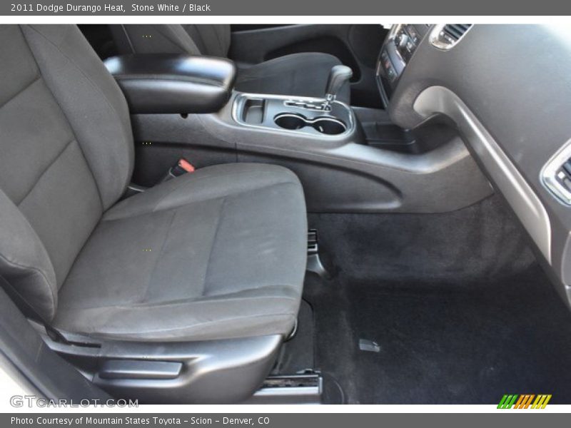 Stone White / Black 2011 Dodge Durango Heat