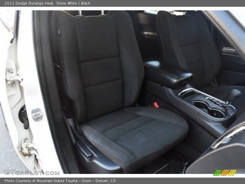 Stone White / Black 2011 Dodge Durango Heat