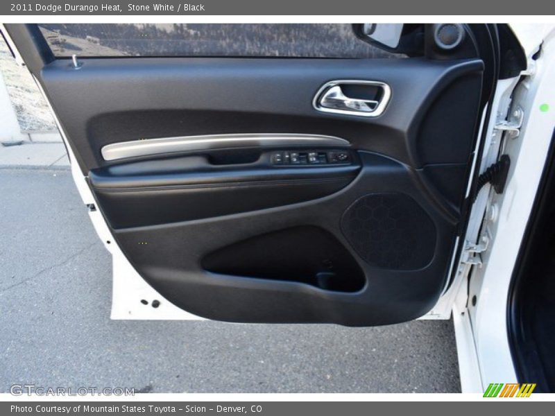 Stone White / Black 2011 Dodge Durango Heat