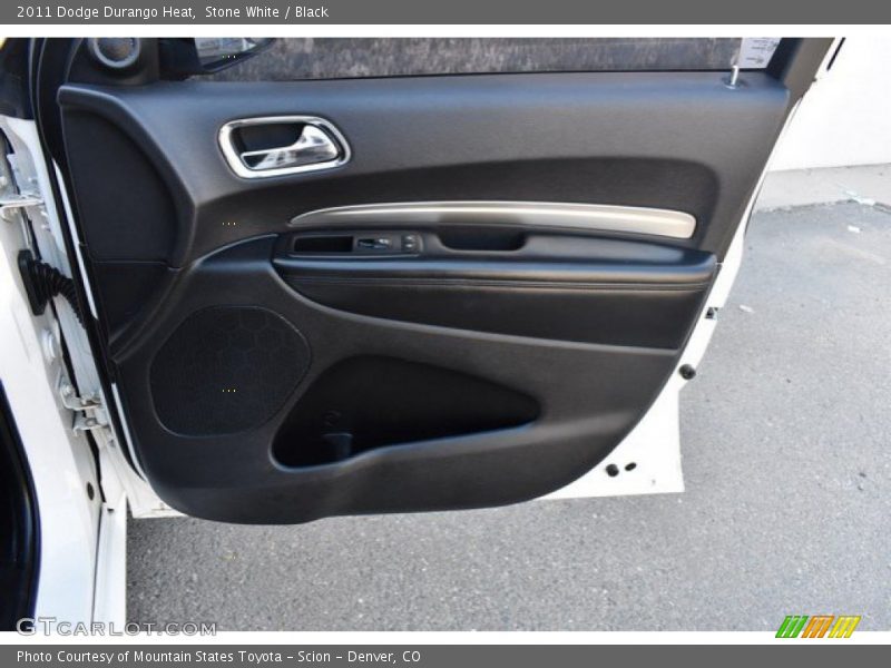 Stone White / Black 2011 Dodge Durango Heat