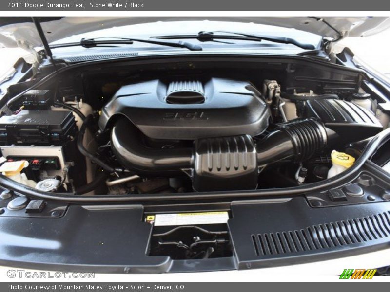Stone White / Black 2011 Dodge Durango Heat