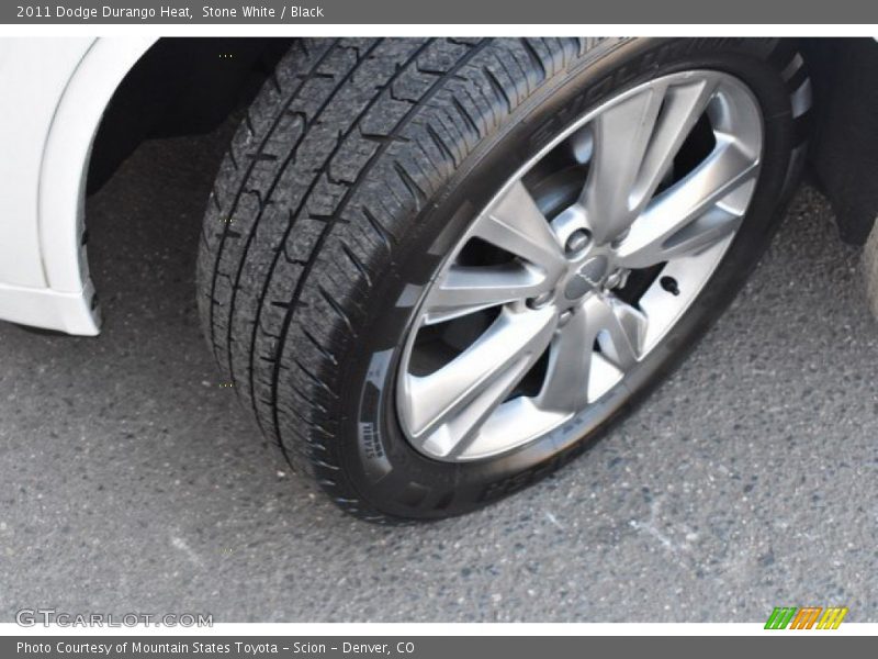 Stone White / Black 2011 Dodge Durango Heat
