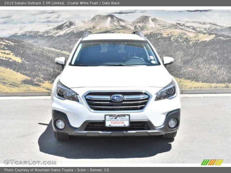 Crystal White Pearl / Slate Black 2019 Subaru Outback 3.6R Limited
