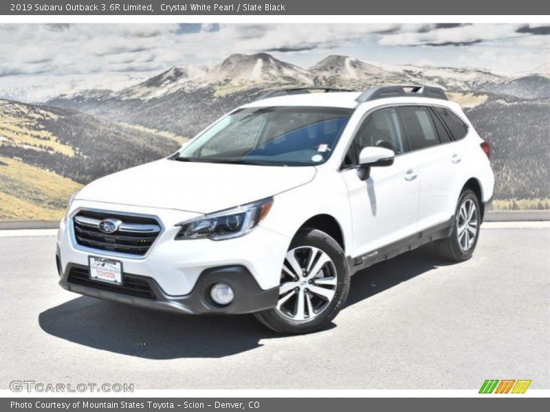 Crystal White Pearl / Slate Black 2019 Subaru Outback 3.6R Limited