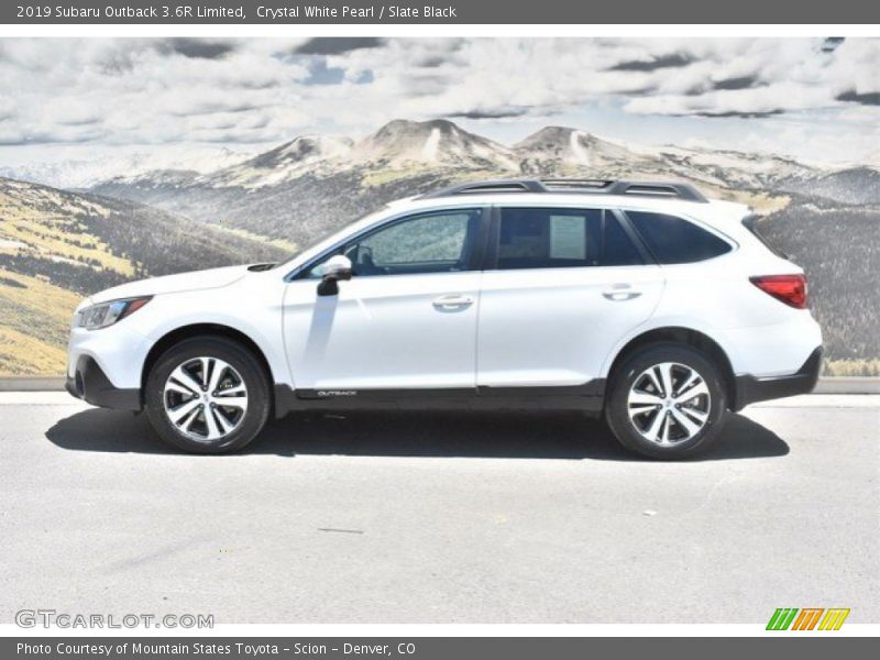 Crystal White Pearl / Slate Black 2019 Subaru Outback 3.6R Limited