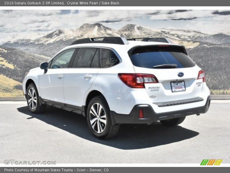 Crystal White Pearl / Slate Black 2019 Subaru Outback 3.6R Limited