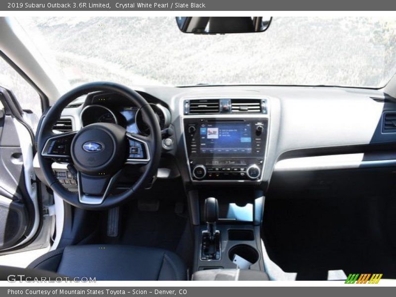 Crystal White Pearl / Slate Black 2019 Subaru Outback 3.6R Limited