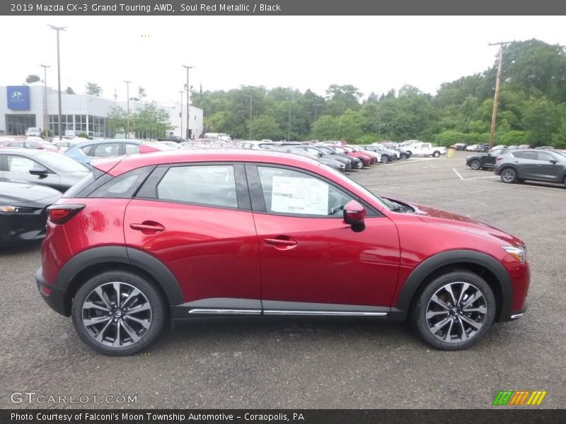 Soul Red Metallic / Black 2019 Mazda CX-3 Grand Touring AWD
