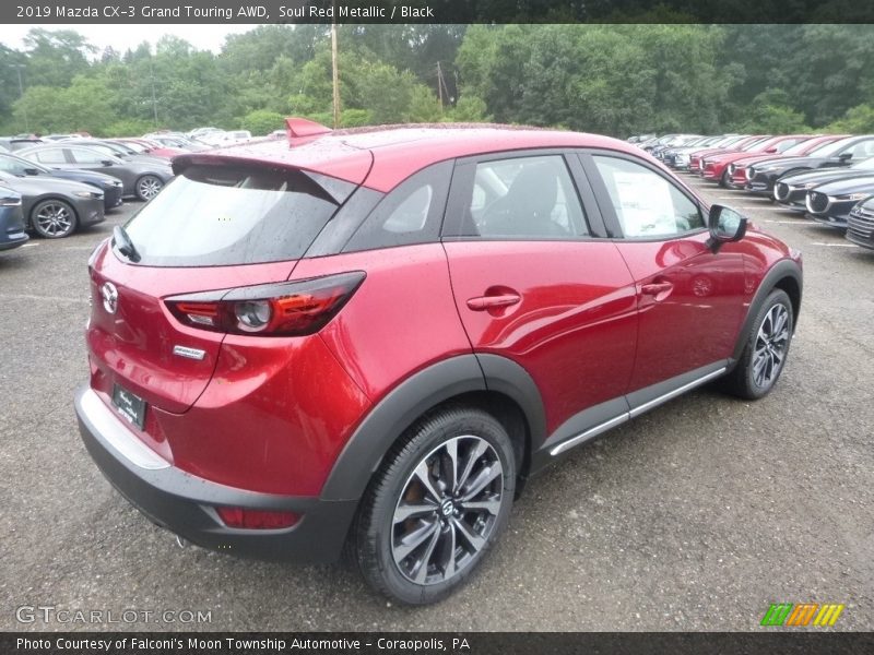 Soul Red Metallic / Black 2019 Mazda CX-3 Grand Touring AWD