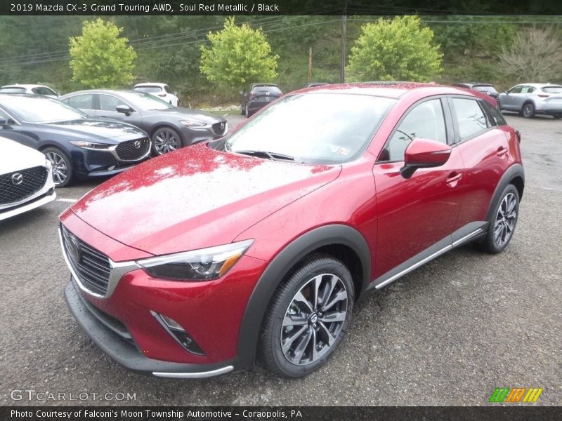 Soul Red Metallic / Black 2019 Mazda CX-3 Grand Touring AWD