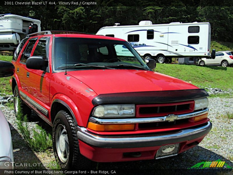 Victory Red / Graphite 2001 Chevrolet Blazer LT 4x4