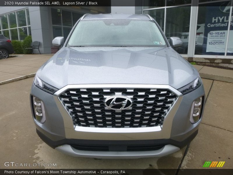 Lagoon Silver / Black 2020 Hyundai Palisade SEL AWD