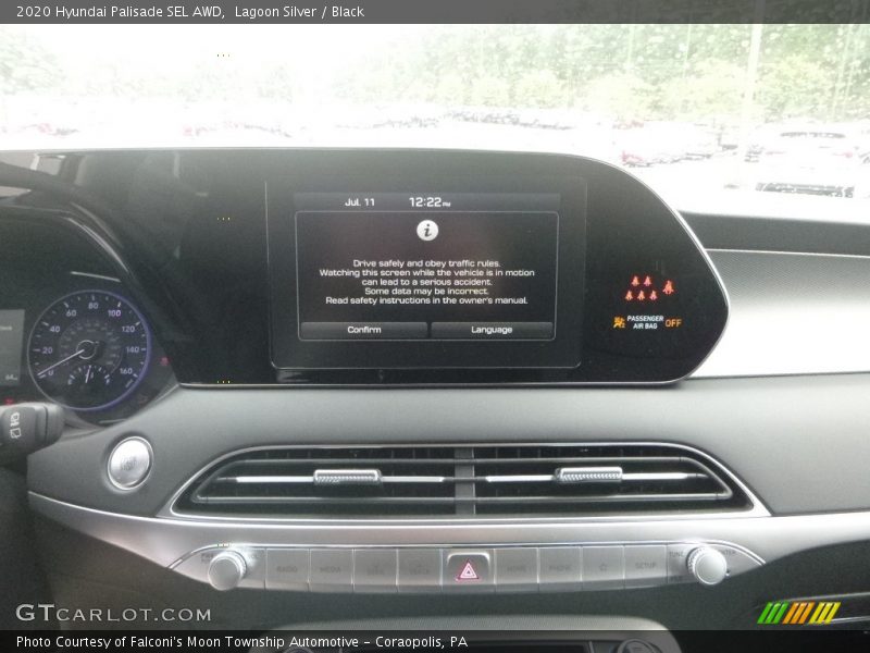 Controls of 2020 Palisade SEL AWD