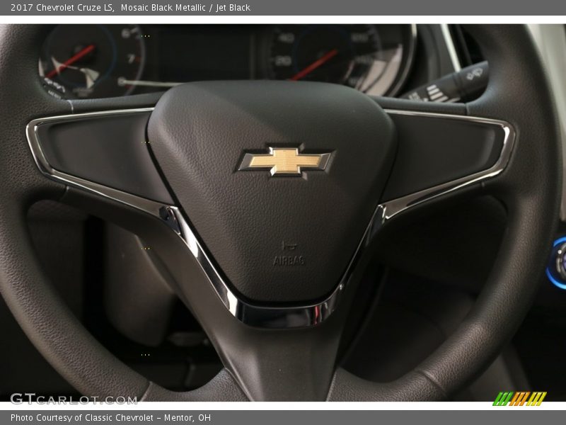 Mosaic Black Metallic / Jet Black 2017 Chevrolet Cruze LS