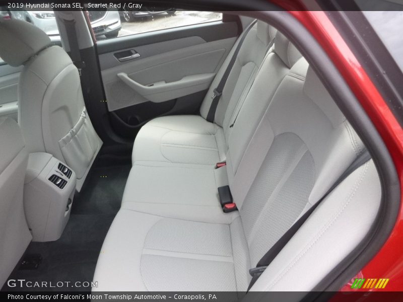 Scarlet Red / Gray 2019 Hyundai Sonata SEL