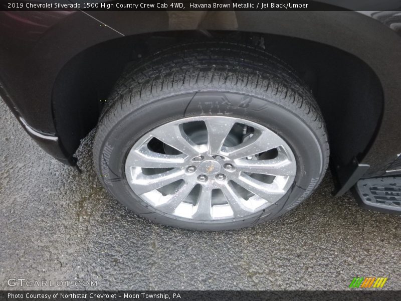 Havana Brown Metallic / Jet Black/Umber 2019 Chevrolet Silverado 1500 High Country Crew Cab 4WD