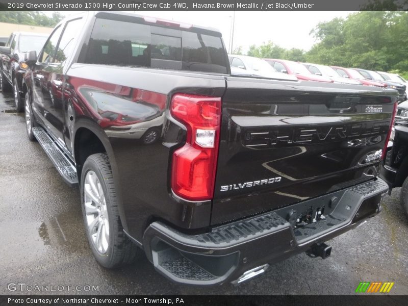 Havana Brown Metallic / Jet Black/Umber 2019 Chevrolet Silverado 1500 High Country Crew Cab 4WD