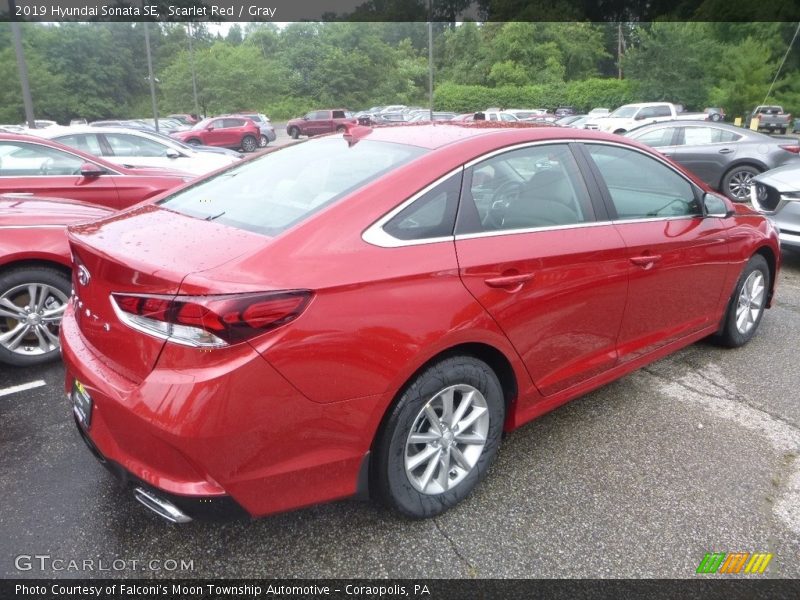 Scarlet Red / Gray 2019 Hyundai Sonata SE