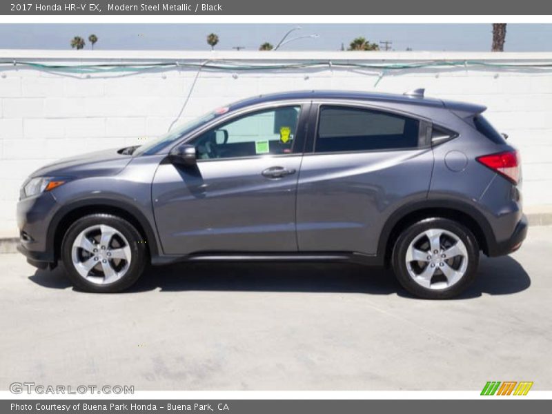 Modern Steel Metallic / Black 2017 Honda HR-V EX