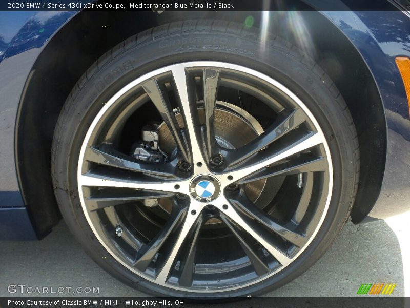 Mediterranean Blue Metallic / Black 2020 BMW 4 Series 430i xDrive Coupe