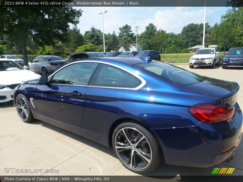 Mediterranean Blue Metallic / Black 2020 BMW 4 Series 430i xDrive Coupe