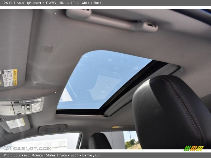 Blizzard Pearl White / Black 2019 Toyota Highlander XLE AWD