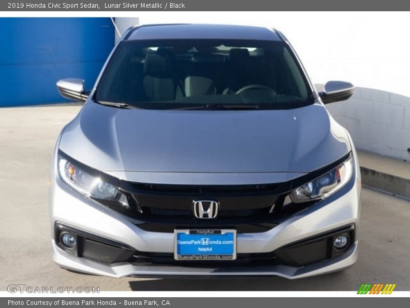 Lunar Silver Metallic / Black 2019 Honda Civic Sport Sedan