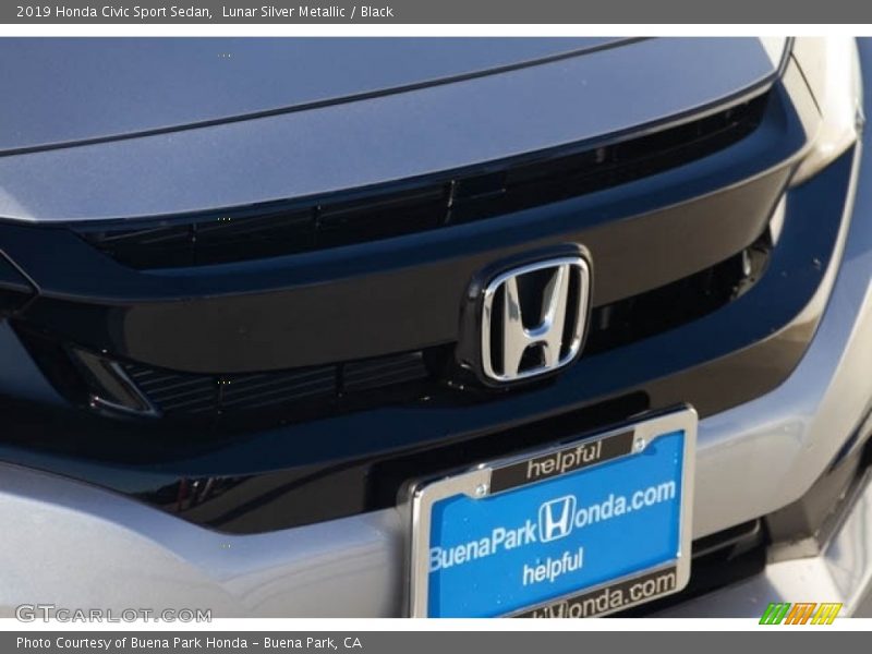 Lunar Silver Metallic / Black 2019 Honda Civic Sport Sedan