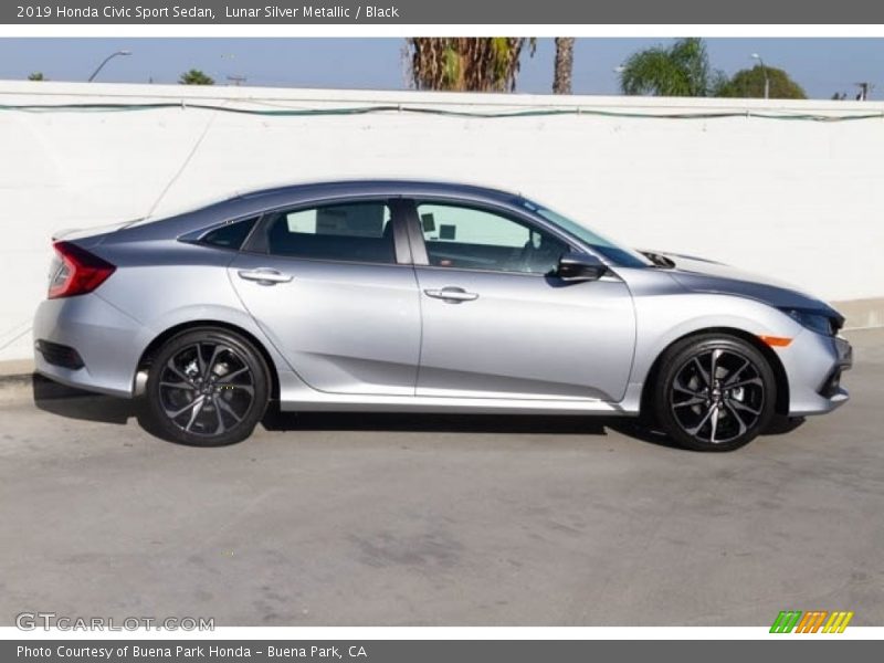 Lunar Silver Metallic / Black 2019 Honda Civic Sport Sedan