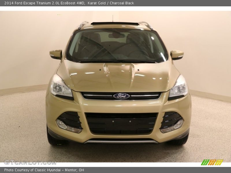 Karat Gold / Charcoal Black 2014 Ford Escape Titanium 2.0L EcoBoost 4WD