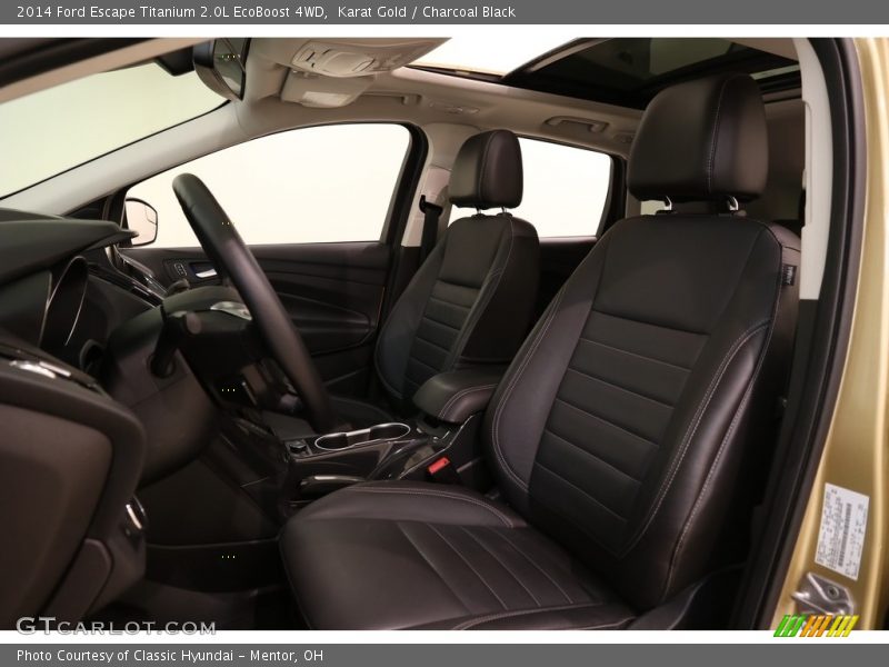 Karat Gold / Charcoal Black 2014 Ford Escape Titanium 2.0L EcoBoost 4WD