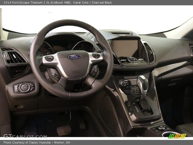 Karat Gold / Charcoal Black 2014 Ford Escape Titanium 2.0L EcoBoost 4WD