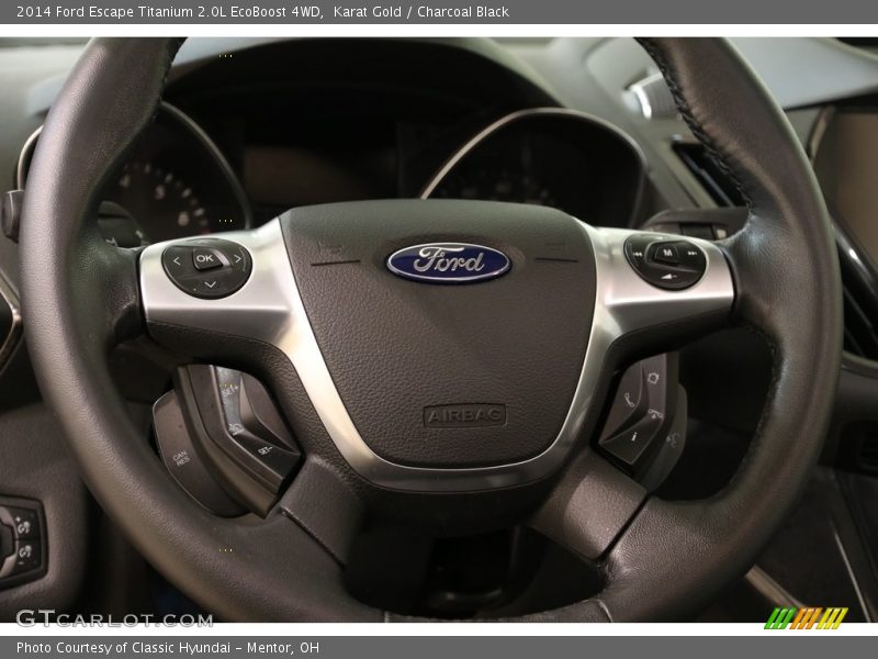 Karat Gold / Charcoal Black 2014 Ford Escape Titanium 2.0L EcoBoost 4WD