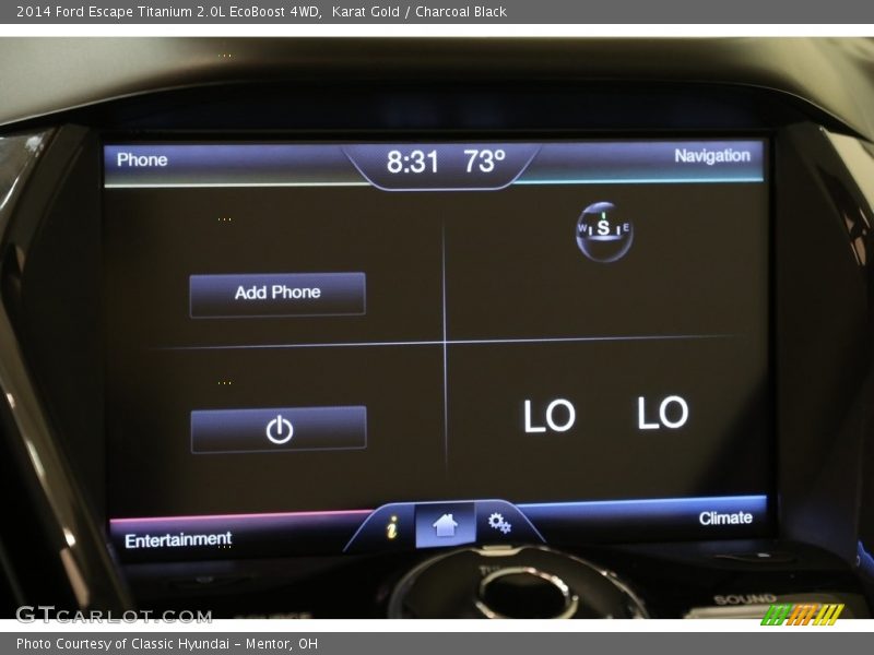 Karat Gold / Charcoal Black 2014 Ford Escape Titanium 2.0L EcoBoost 4WD