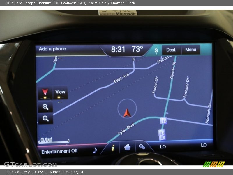 Karat Gold / Charcoal Black 2014 Ford Escape Titanium 2.0L EcoBoost 4WD