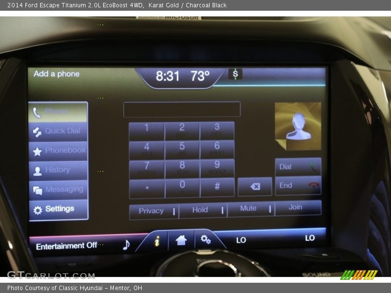 Karat Gold / Charcoal Black 2014 Ford Escape Titanium 2.0L EcoBoost 4WD