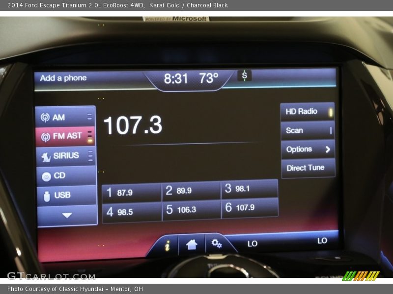 Karat Gold / Charcoal Black 2014 Ford Escape Titanium 2.0L EcoBoost 4WD