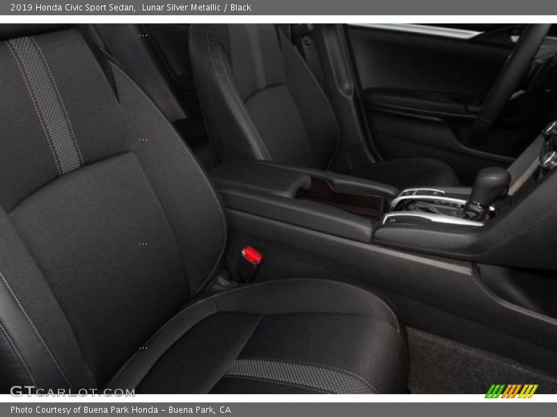 Lunar Silver Metallic / Black 2019 Honda Civic Sport Sedan