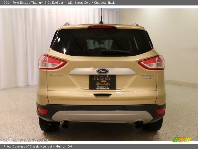 Karat Gold / Charcoal Black 2014 Ford Escape Titanium 2.0L EcoBoost 4WD