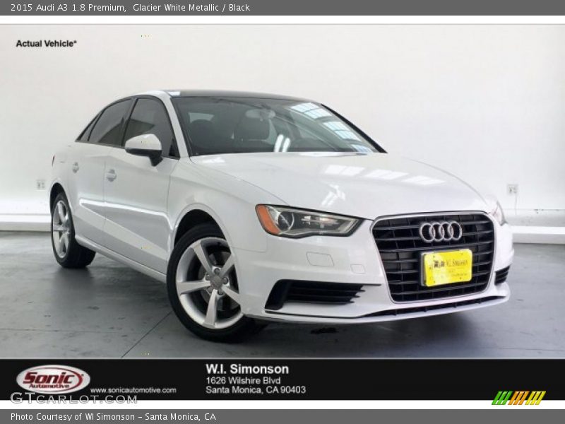 Glacier White Metallic / Black 2015 Audi A3 1.8 Premium