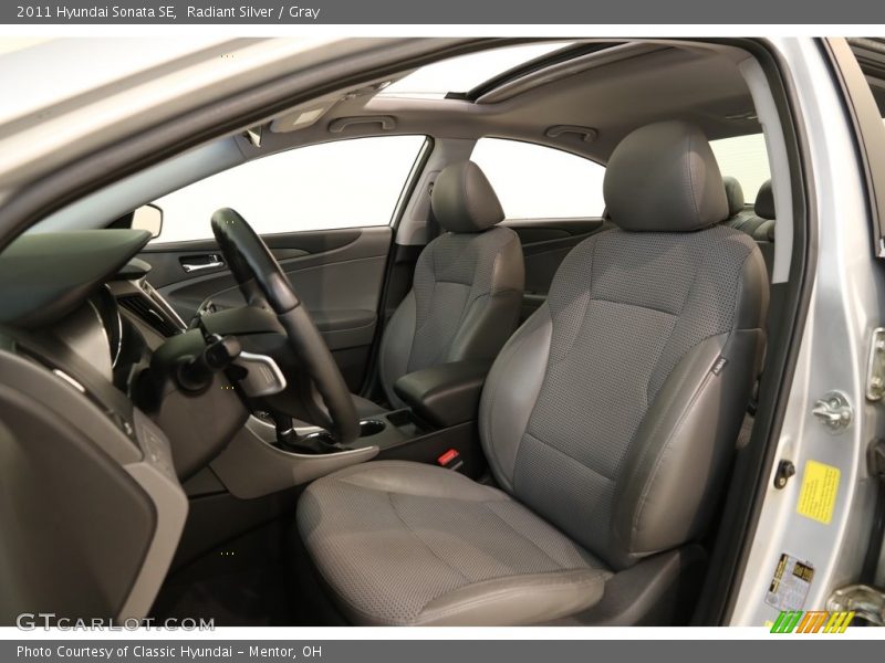 Radiant Silver / Gray 2011 Hyundai Sonata SE