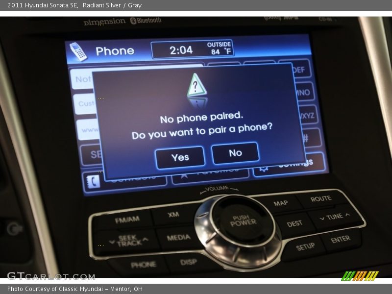 Radiant Silver / Gray 2011 Hyundai Sonata SE