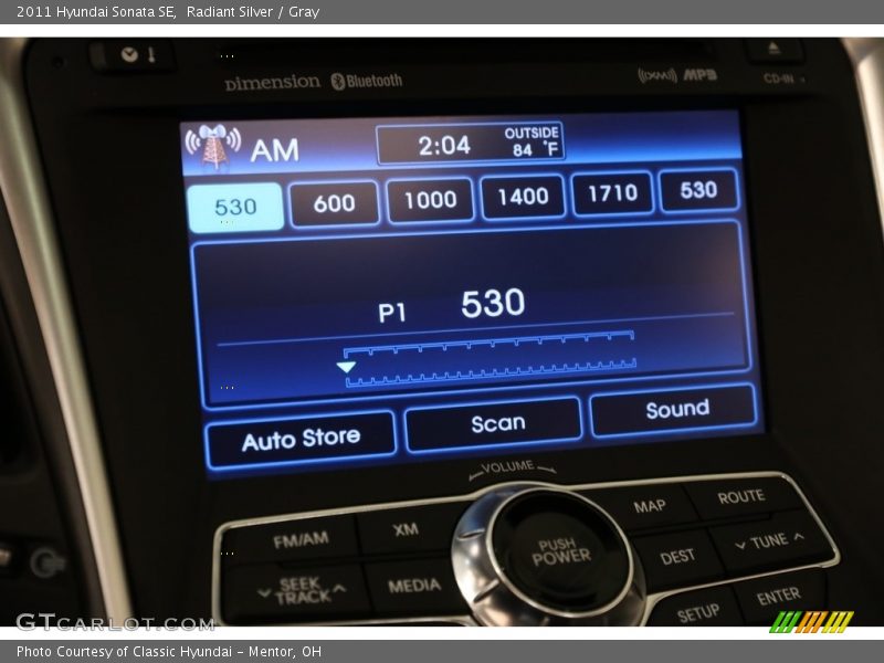 Radiant Silver / Gray 2011 Hyundai Sonata SE