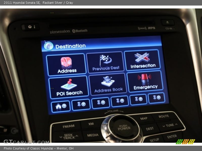 Radiant Silver / Gray 2011 Hyundai Sonata SE