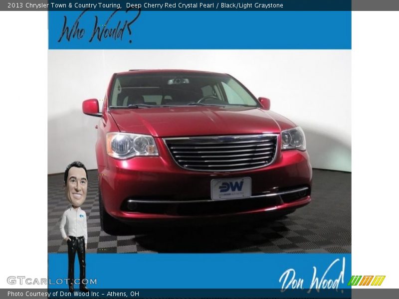 Deep Cherry Red Crystal Pearl / Black/Light Graystone 2013 Chrysler Town & Country Touring